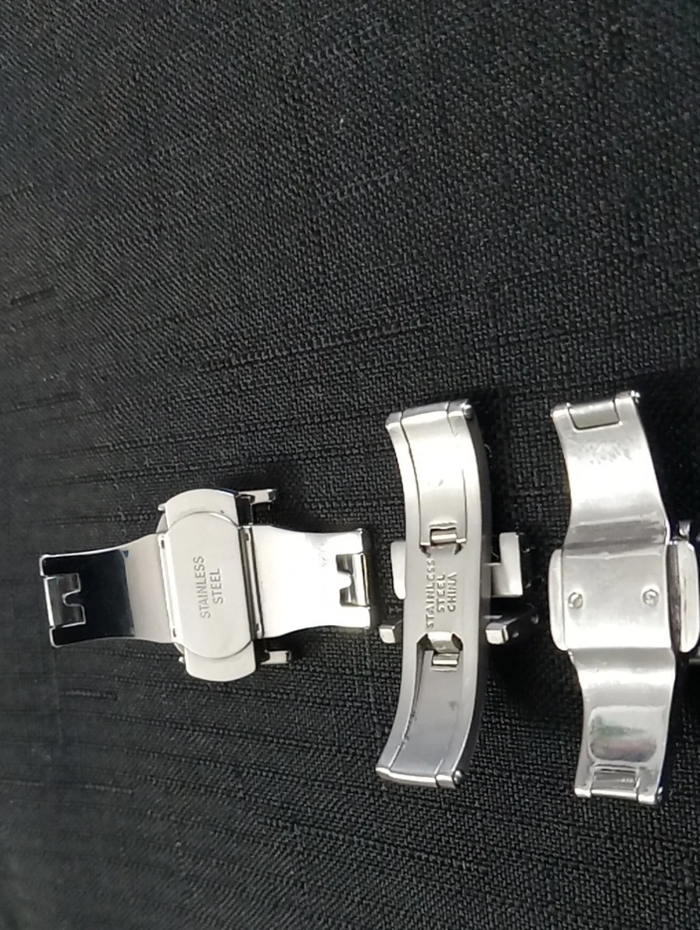 Parnis Stainless Steel Watch Band Deployment Clasp Bundle